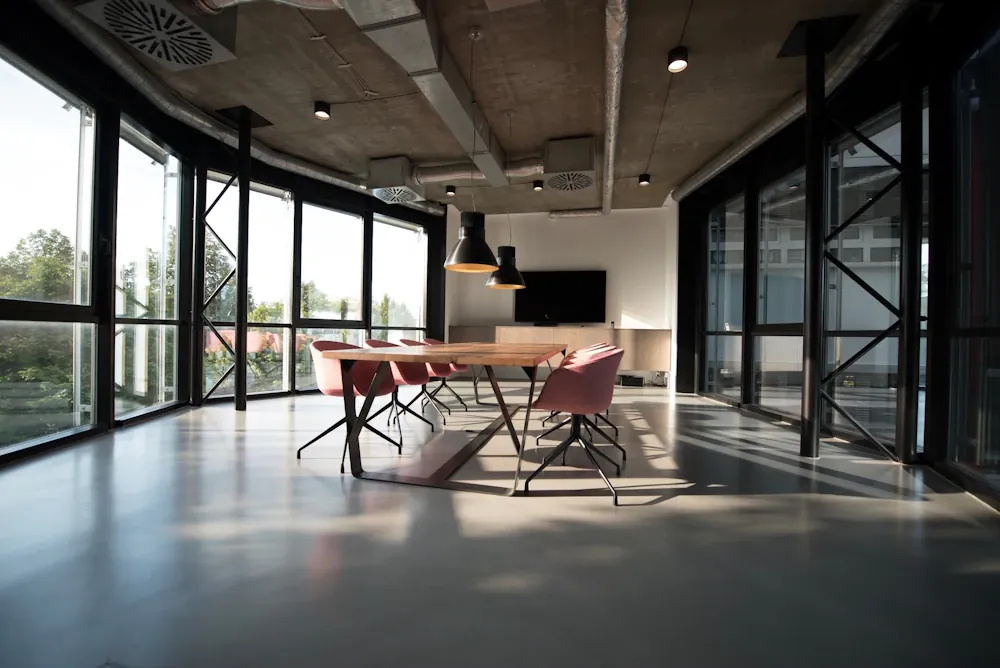 Light-filled contemporary studio workspace
